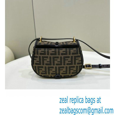 Fendi C Com Small bag in Brown FF jacquard fabric 2023 - Click Image to Close